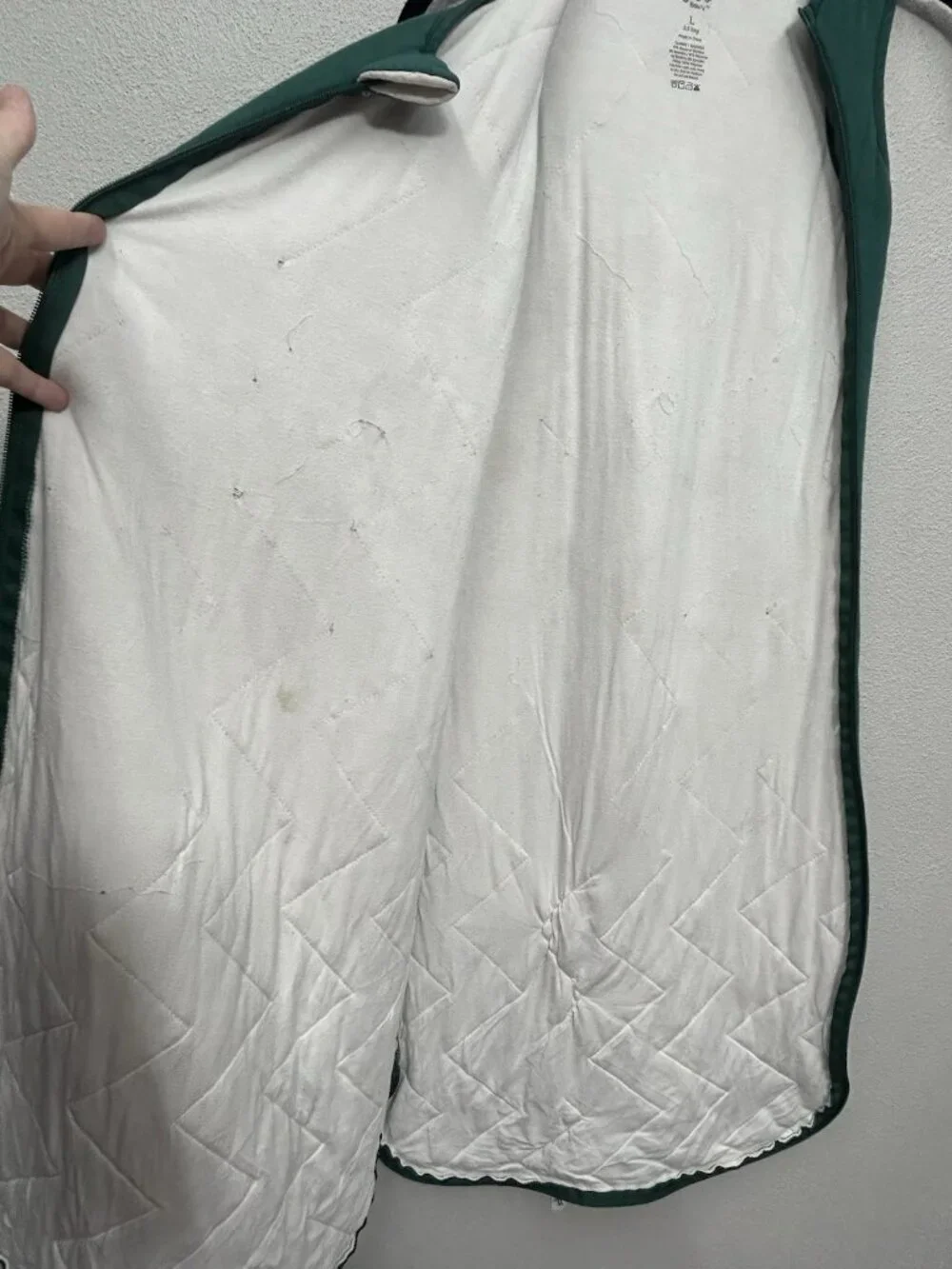 Kyte Baby Sleep Sack Large 2.5 Tag Green Bamboo Sleeveless Zipper